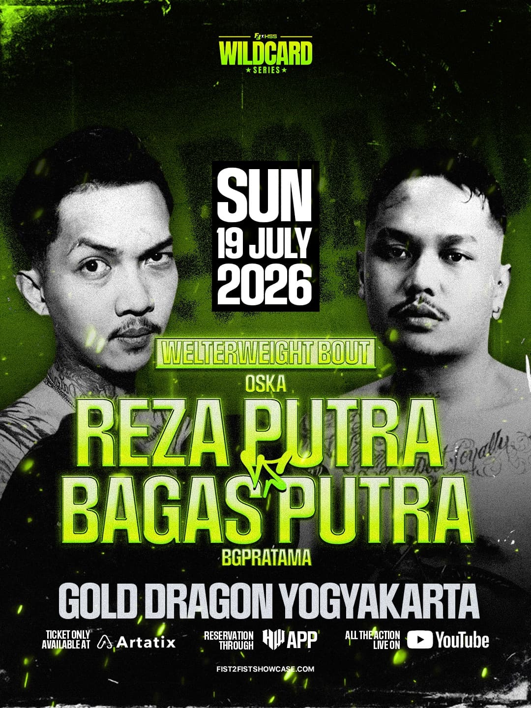 Reza Putra vs Bagas Putra — WELTERWEIGHT fight poster